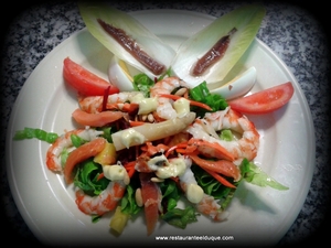 Ensalada de Langostinos Restaurante El Duque bodas Gijón