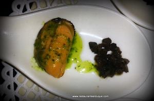 Cucharita de escabechado de Mejillón Restaurante El Duque