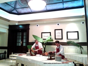 Corte de jamón Restaurante El Duque