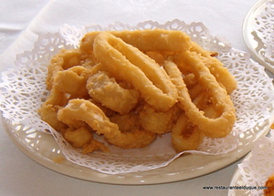 Calamares Frescos fritos Restaurante El Duque